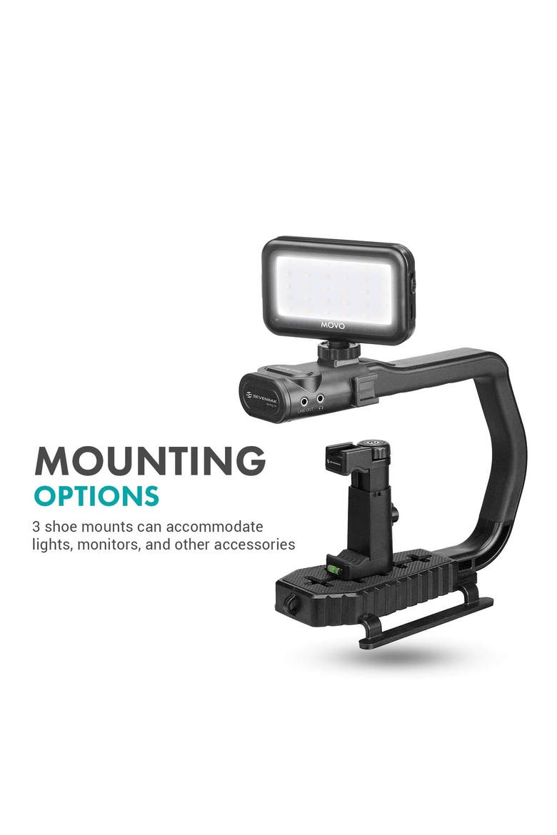 MicRig-W1 Wireless Microphone Filmmaker Handle, Alternate, color, Black