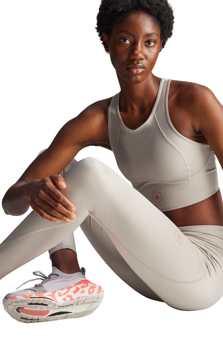 adidas by Stella McCartney TPR High Waist Compression Tights, Alternate, color, Clear Granite