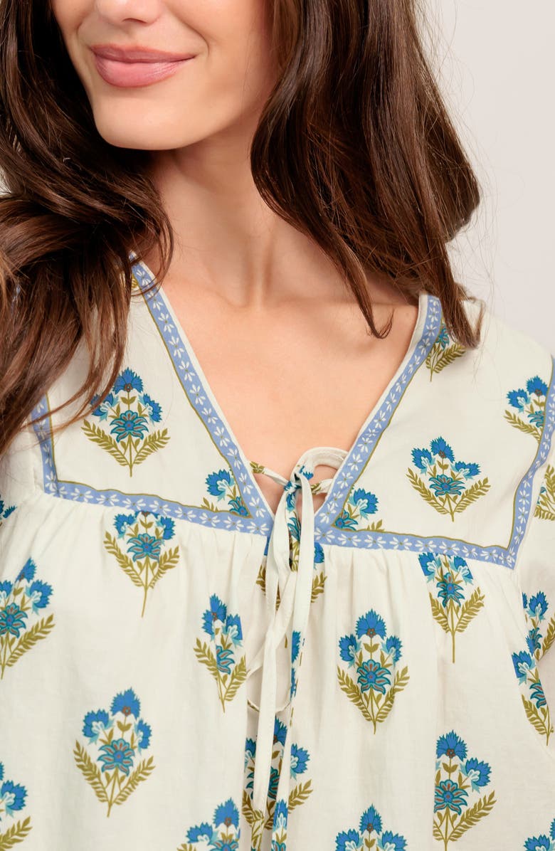 FLYING TOMATO Printed Woven Top, Alternate, color, Ivory