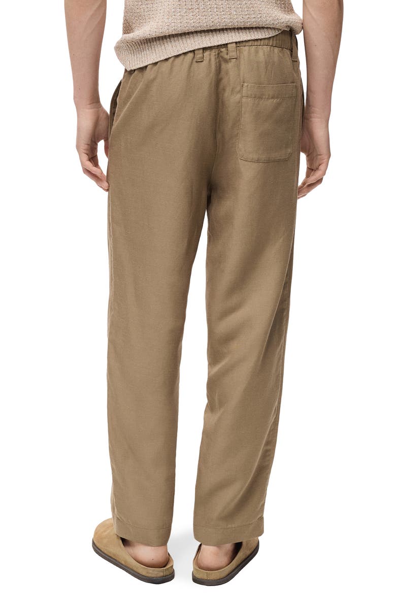 MANGO Lyocell & Linen Pants, Alternate, color, 