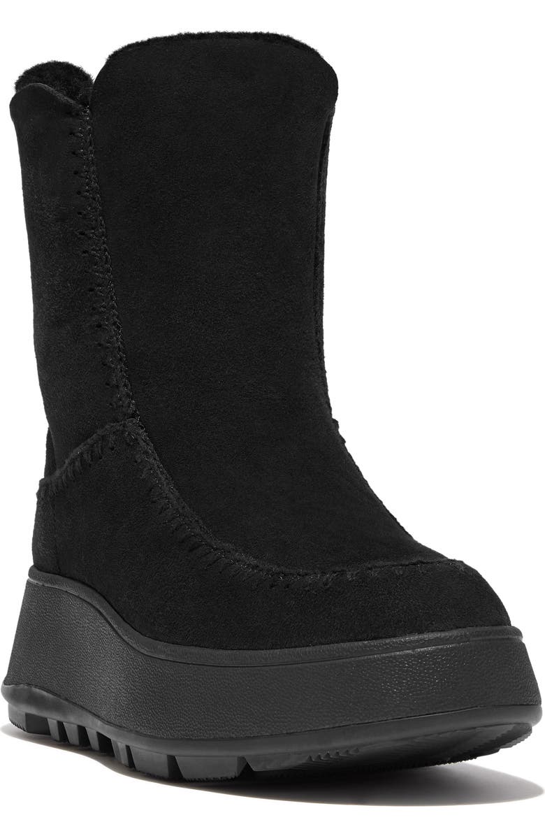 FitFlop F-Mode Genuine Shearling Lined Winter Boot, Main, color,