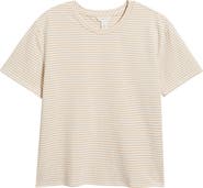 Caslon® Stripe Crop T-Shirt