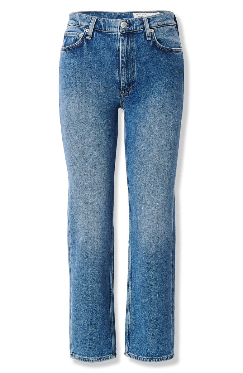 rag & bone Harlow Mid Rise Ankle Straight Leg Jeans, Alternate, color, Accord