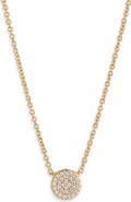 Nadri Cubic Zirconia Circle Pendant Necklace
