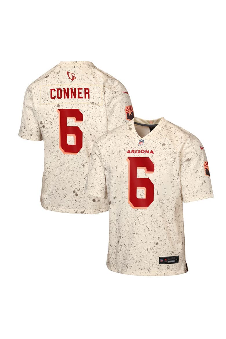 Youth Nike James Conner Natural Arizona Cardinals 2025 Rivalries Collection Game Jersey, Main, color, Natural