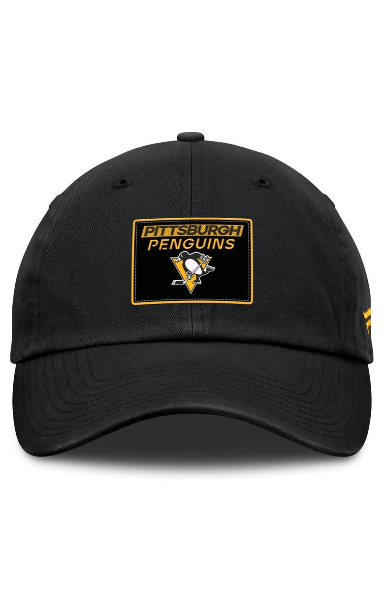 FANATICS Men's Fanatics Black Pittsburgh Penguins Authentic Pro Prime Adjustable Hat, Alternate, color, Black
