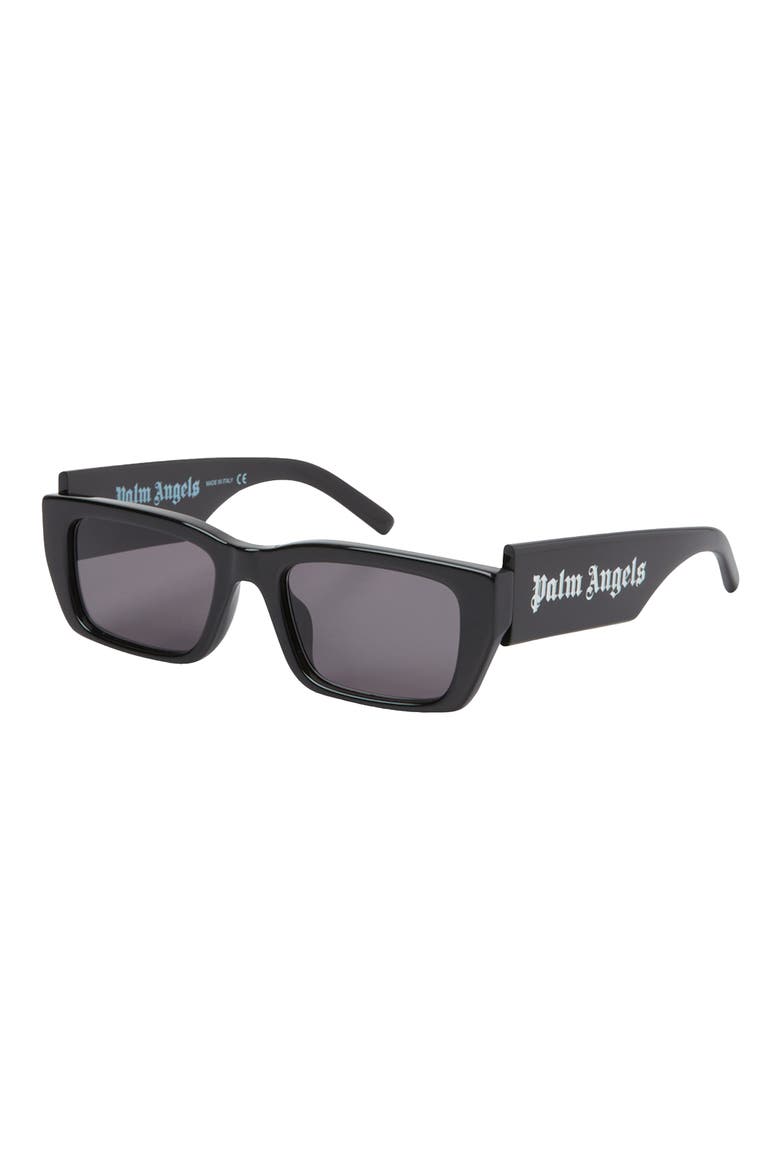 Palm Rectangular Sunglasses, Alternate, color, BLACK DARK GREY