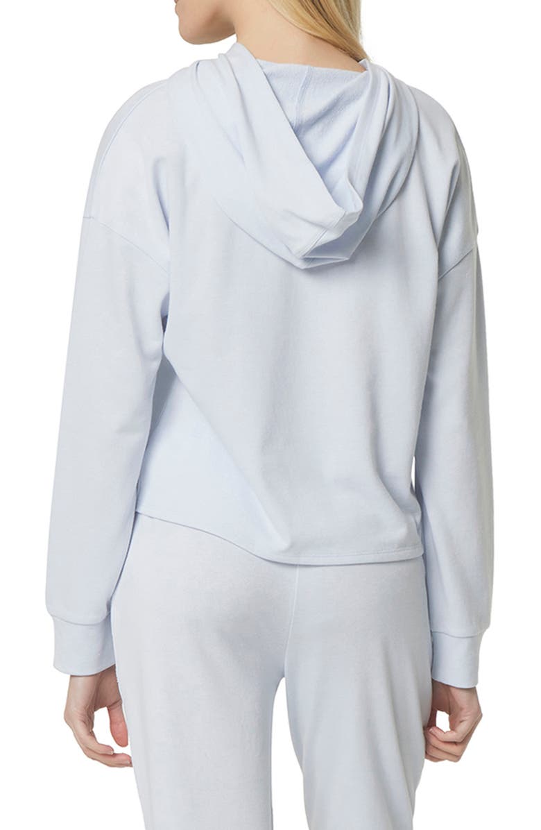 Andrew Marc Sport Long Sleeve Drop Shoulder Hoodie, Alternate, color, Chambray