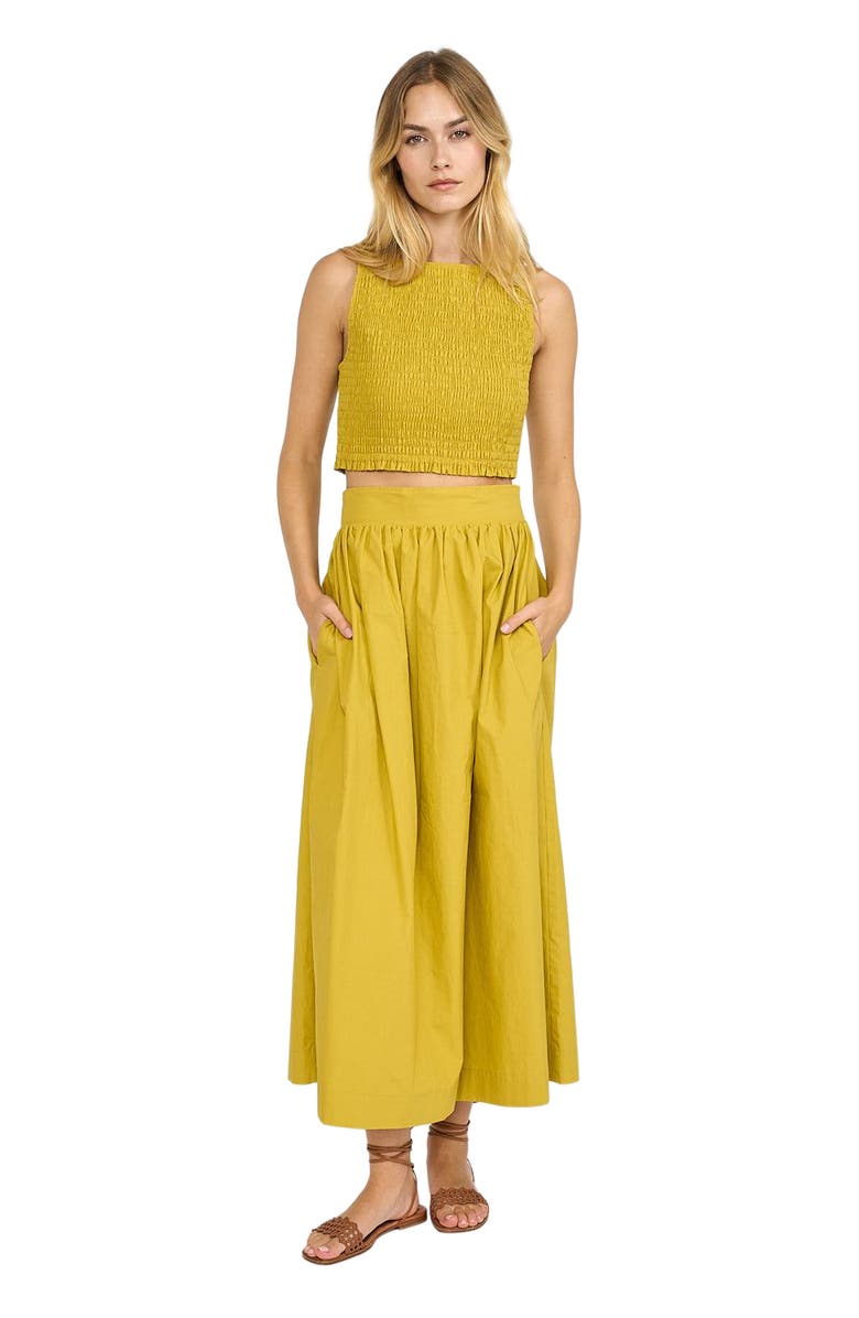 Marea Charlotte Skirt, Main, color, Chartreuse