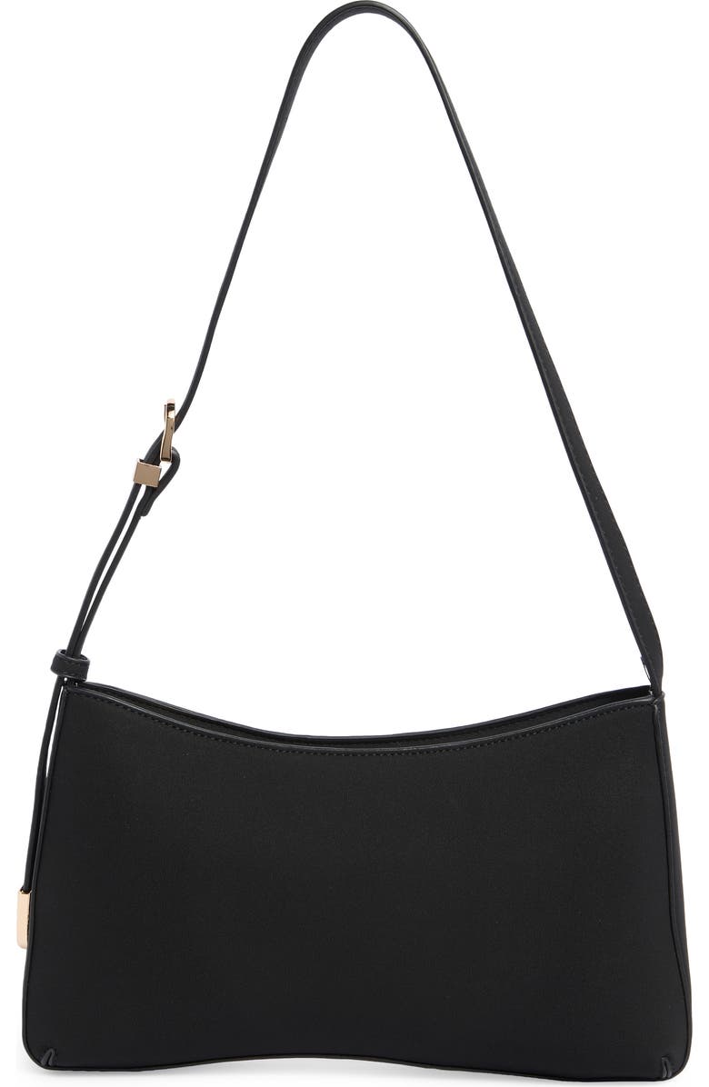 URBAN EXPRESSIONS HANDBAGS Faux Suede Shoulder Bag, Main, color, Black