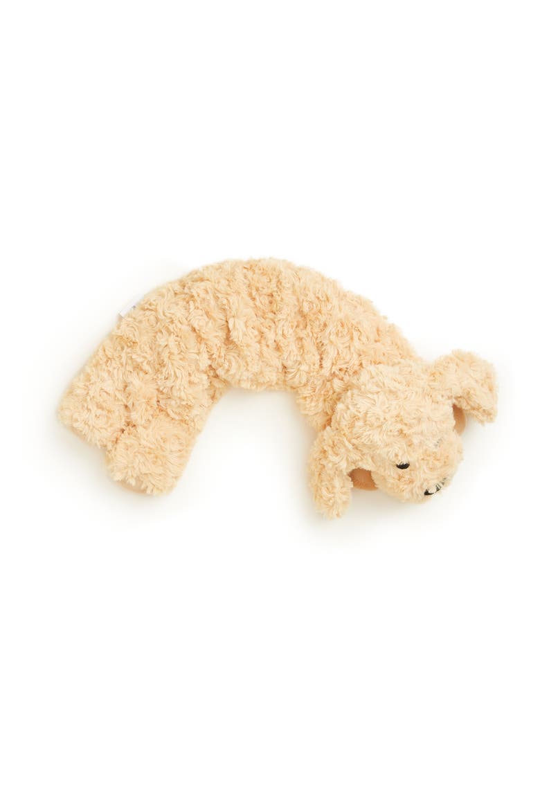 Golden Dog Plush Neck Wrap, Main, color, Gold