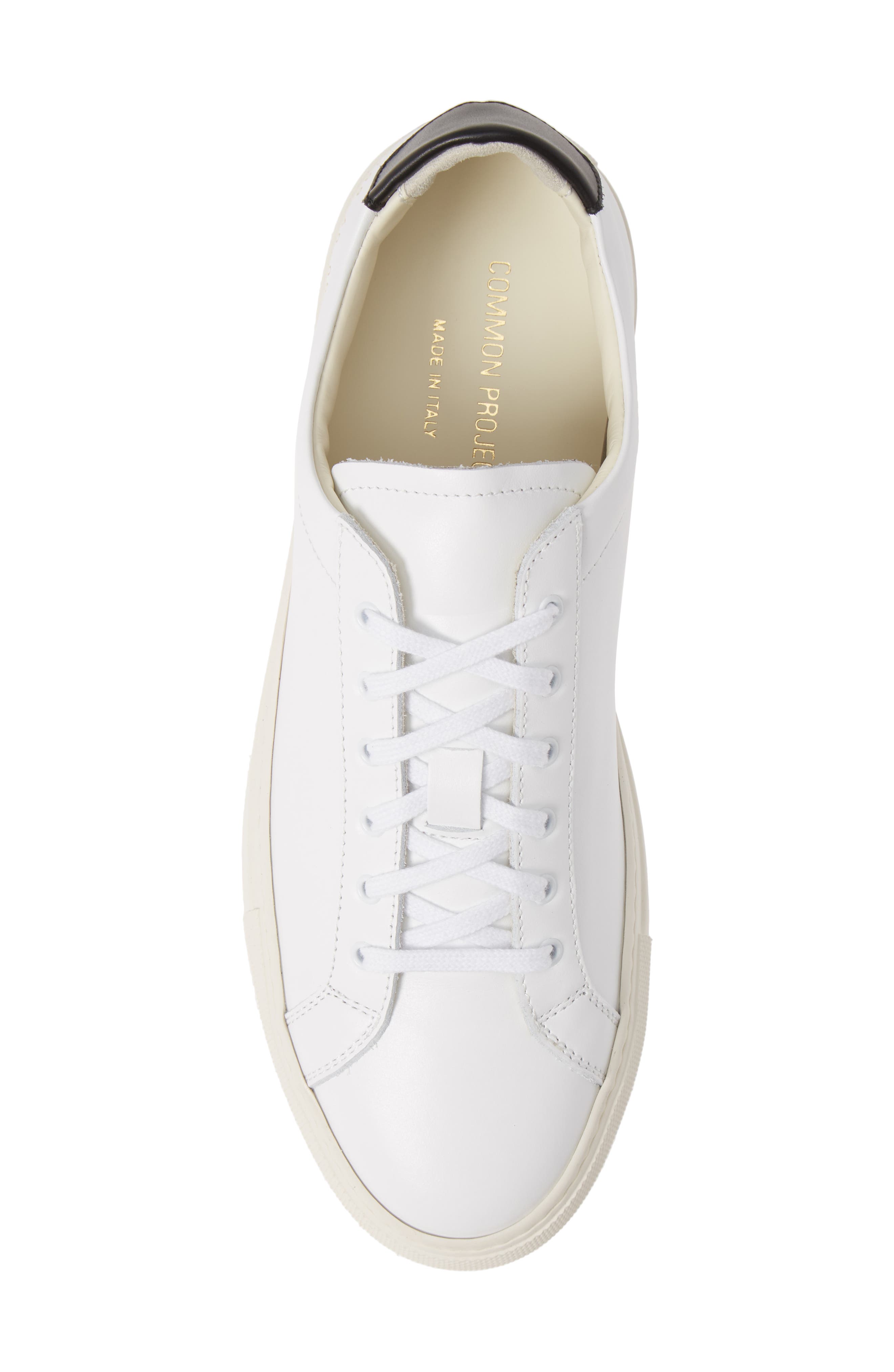 Retro Low Top Sneaker, Alternate, color, WHITE/BLACK