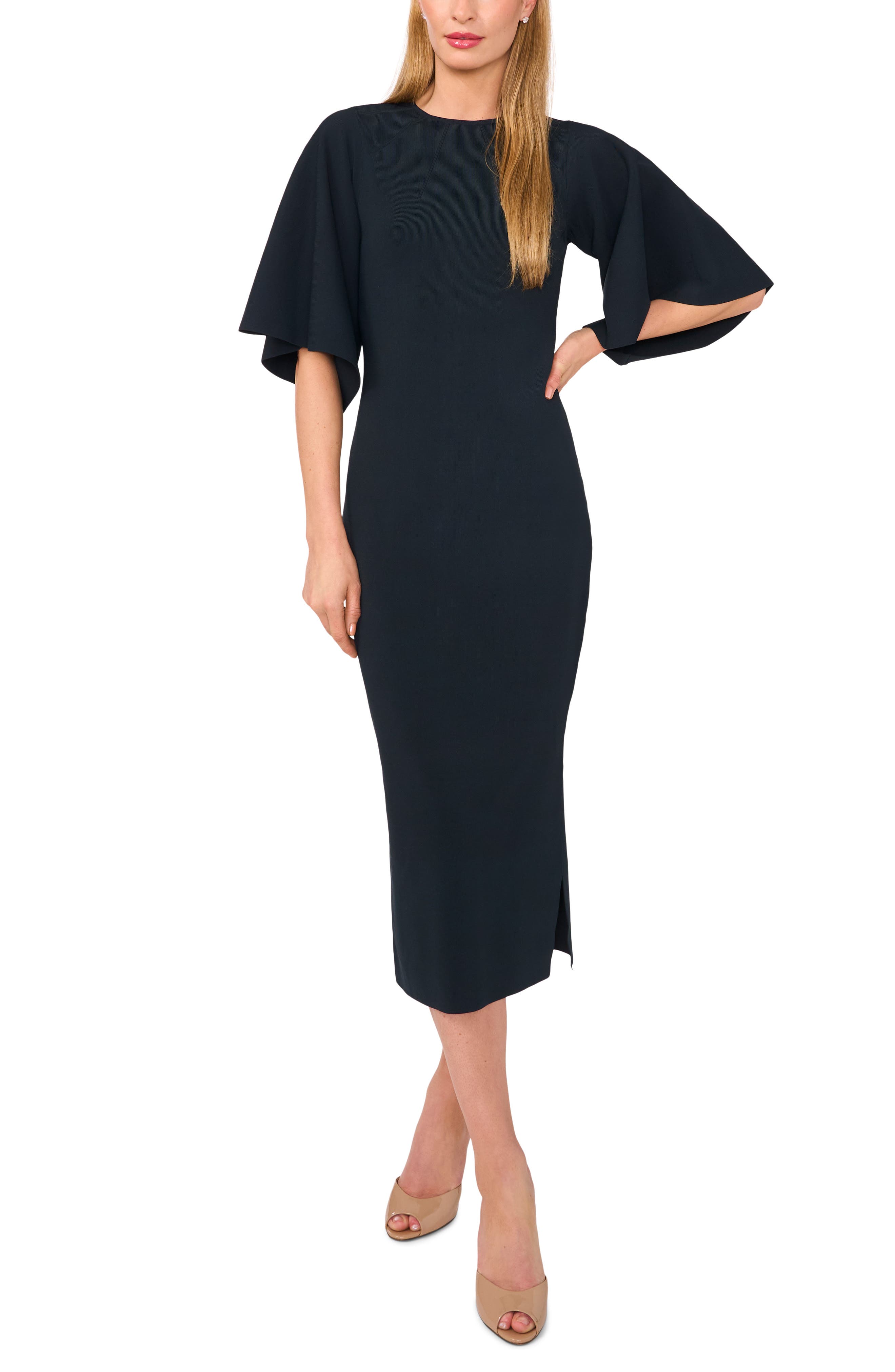 Flare Sleeve Midi Dress - image 3