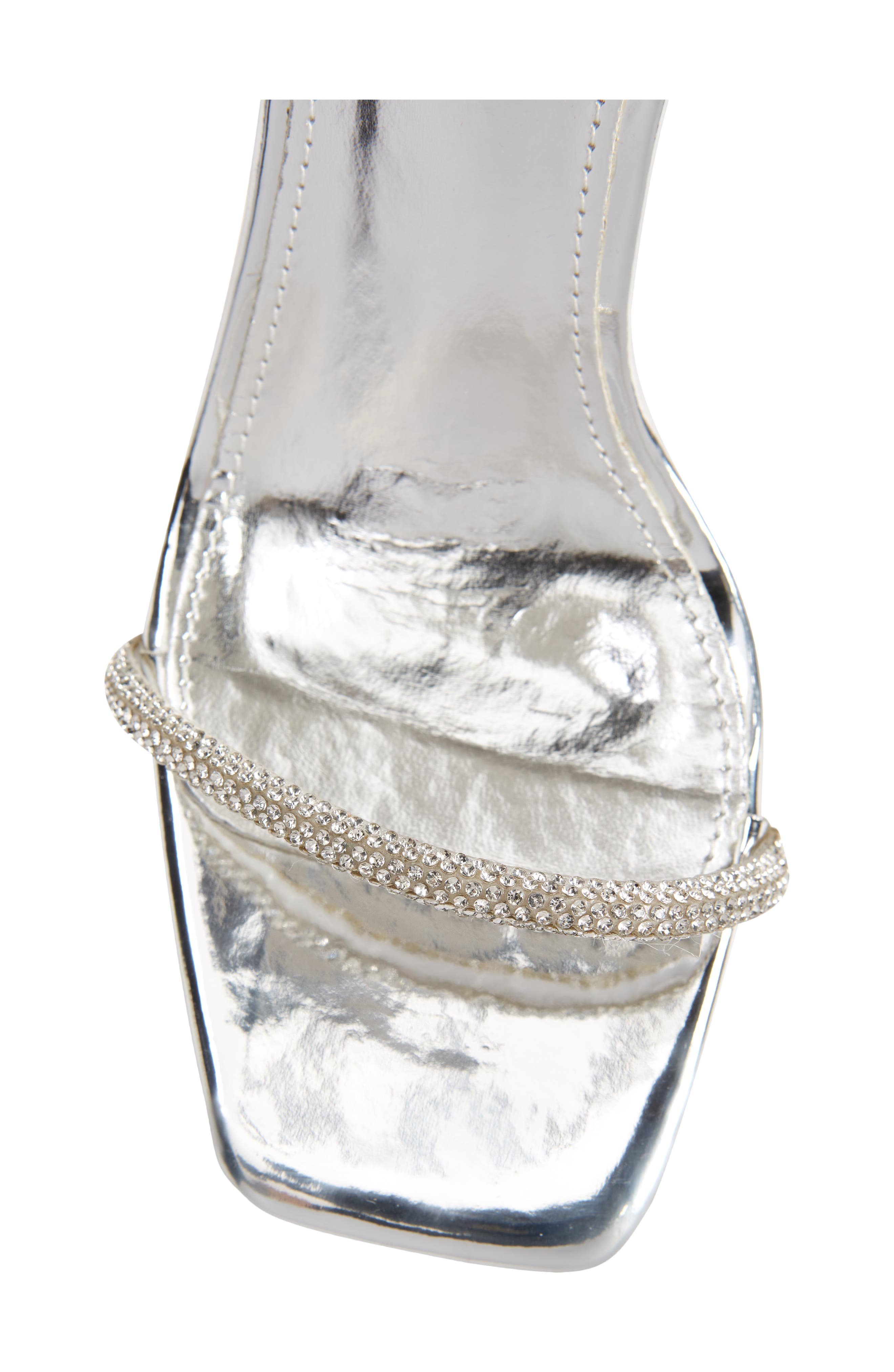 AZALEA WANG Mia Crystal Embellished Wrap Sandal, Alternate, color, 