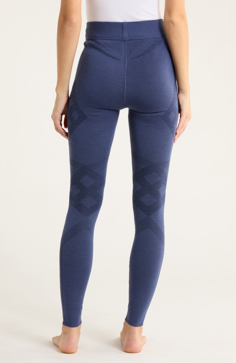 Smartwool Intraknit<sup>™</sup> Thermal Merino Wool Base Layer Bottoms, Alternate, color, Nightfall Blue-Deep Navy