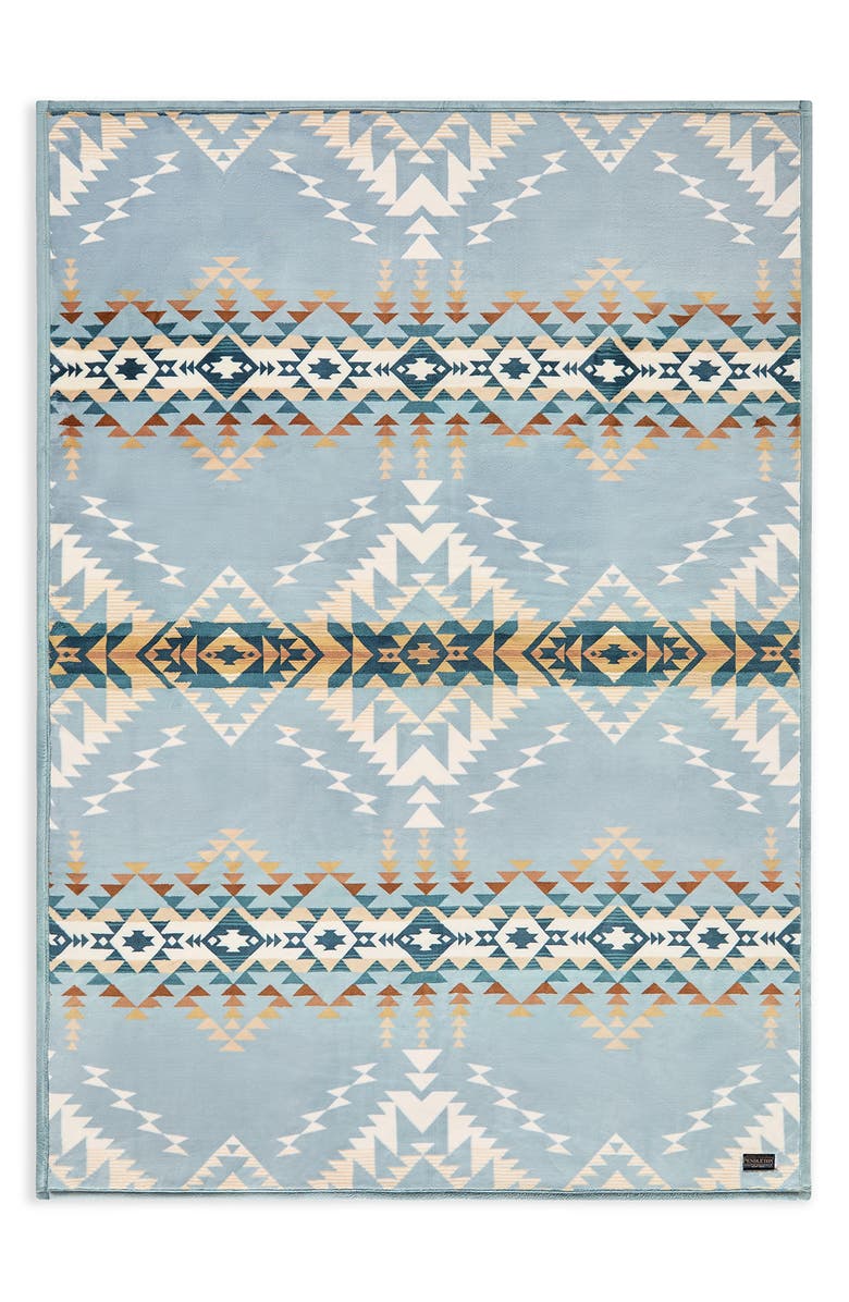 Pendleton Bridge Creek Fleece Throw Blanket, Alternate, color, Blue