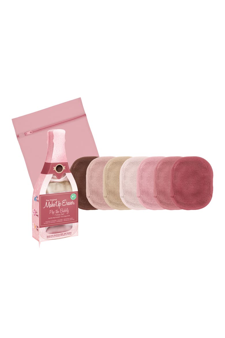 MakeUp Eraser Pop The Bubbly 7-Day Set with Laundry Bag, Main, color, NEUTRAL PINK