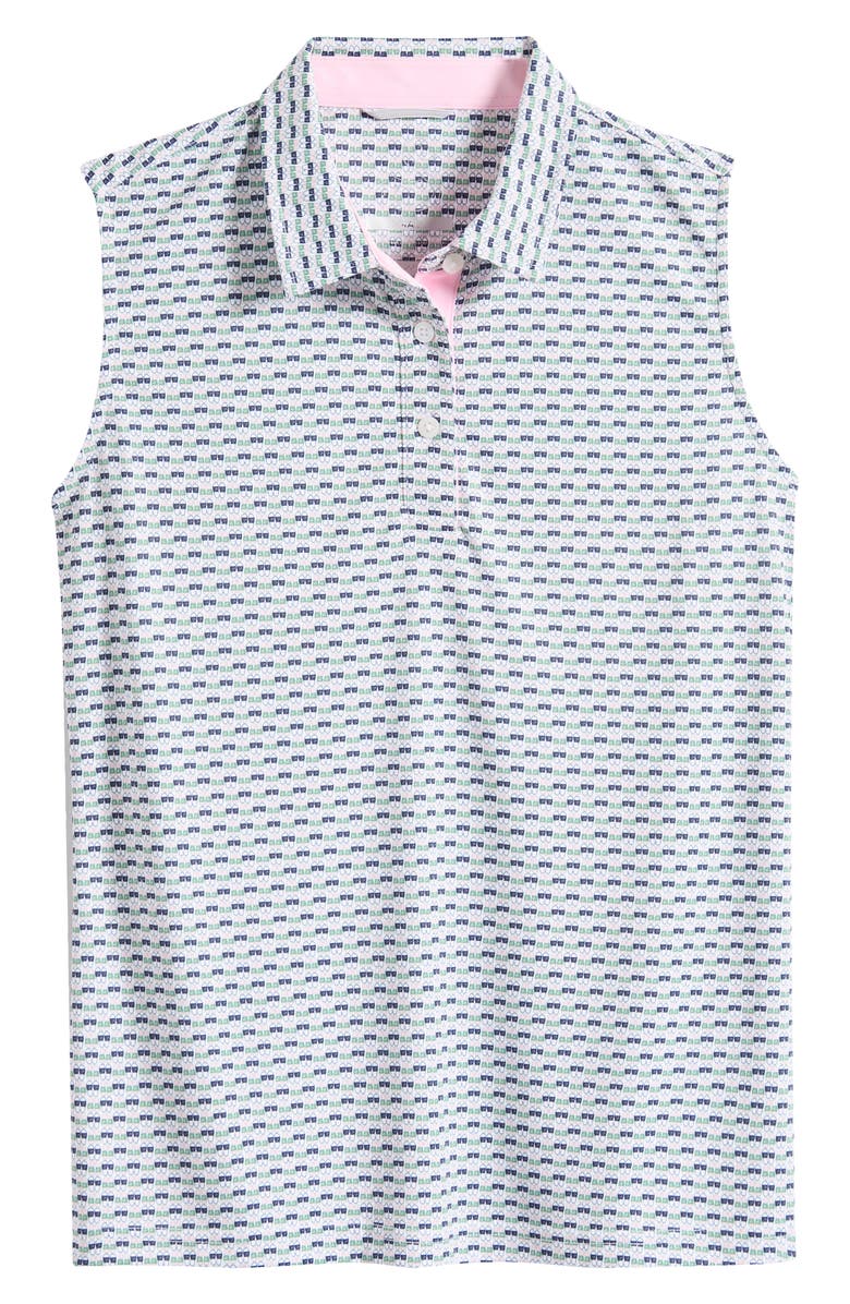 Swannies Grace Sleeveless Polo Top, Alternate, color, Navy