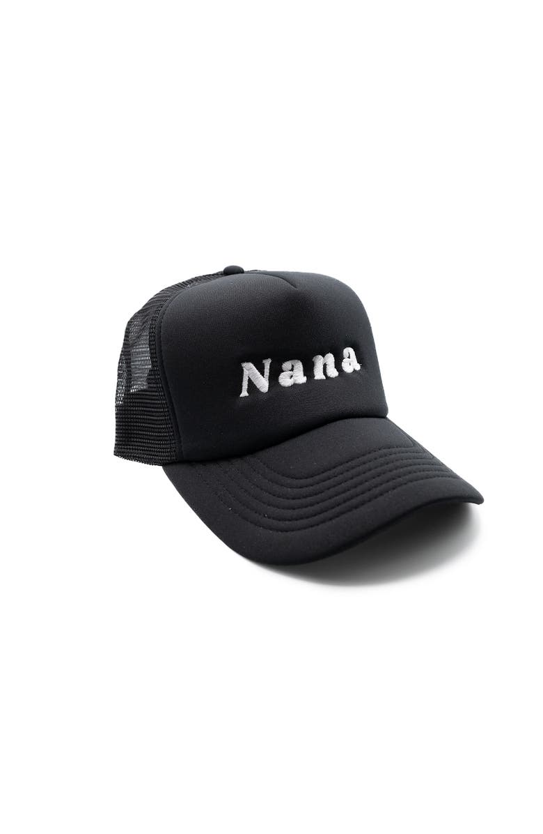 Rey To Z Nana Foam Trucker Hat, Alternate, color, Black