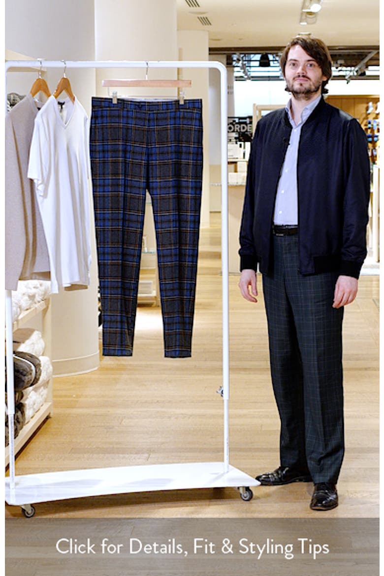 Plaid Wool Blend Flannel Dress Pants video