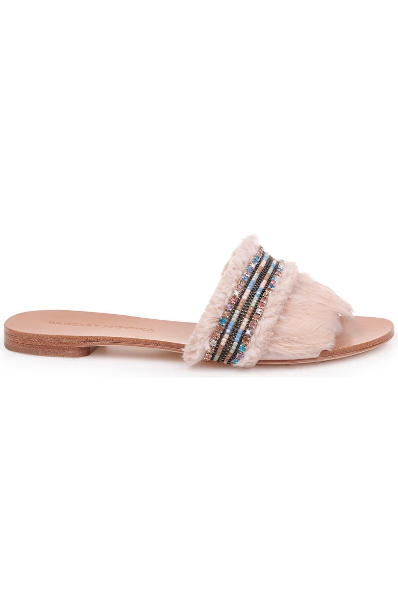 Badgley Mischka Collection Badgley Mischka Fortune Embellished Slide Sandal, Alternate, color,