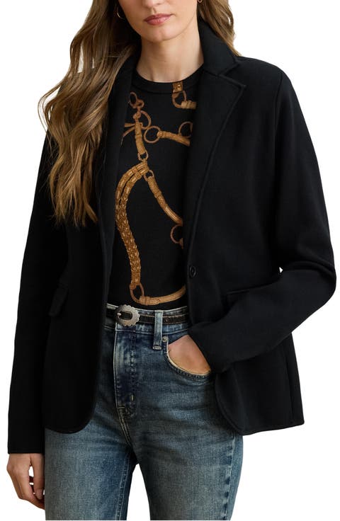 Jacquard Knit Blazer