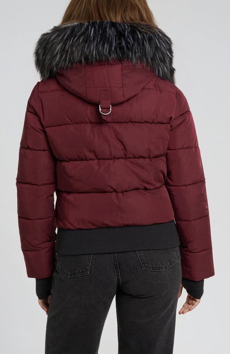 Noize Vic Heavyweight Bomber Jacket, Alternate, color, Mulberry