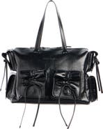 Acne Studios Multipocket Crinkled Leather Tote