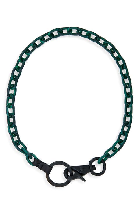 Ladon Oxidized Brass Necklace