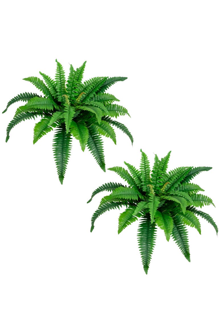 32-in Artificial Boston Fern Set of 2, Main, color, Green