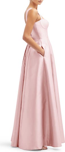 Bustier Tie Back Gown