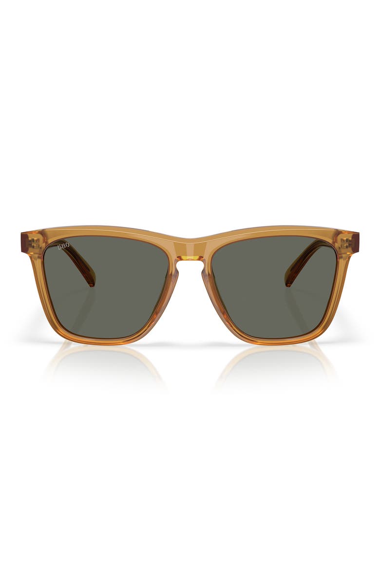 Ulu 56mm Polarized Square Sunglasses, Main, color, SUN RAY / GRAY 580G