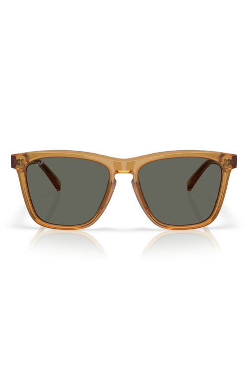 Costa Del Mar Ulu 56mm Polarized Square Sunglasses In Gold