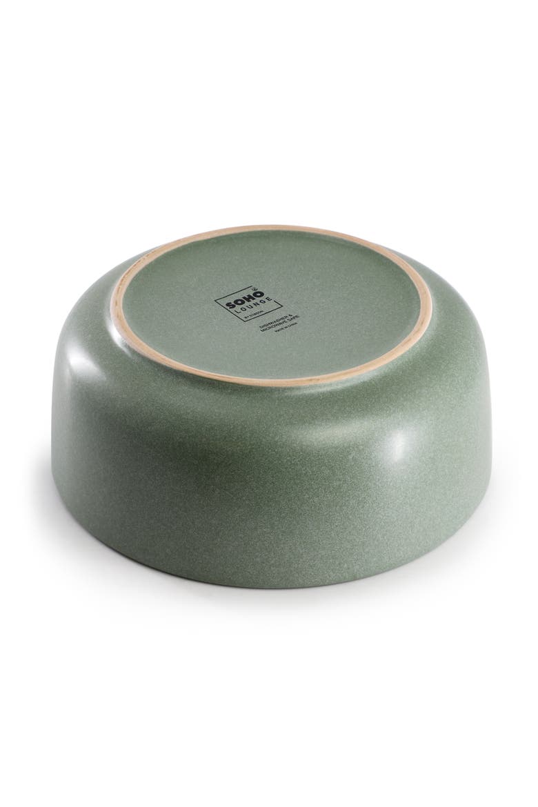 Bryant Park 12 Piece Reactive Stoneware Dinnerware Set, Alternate, color, Sage Green