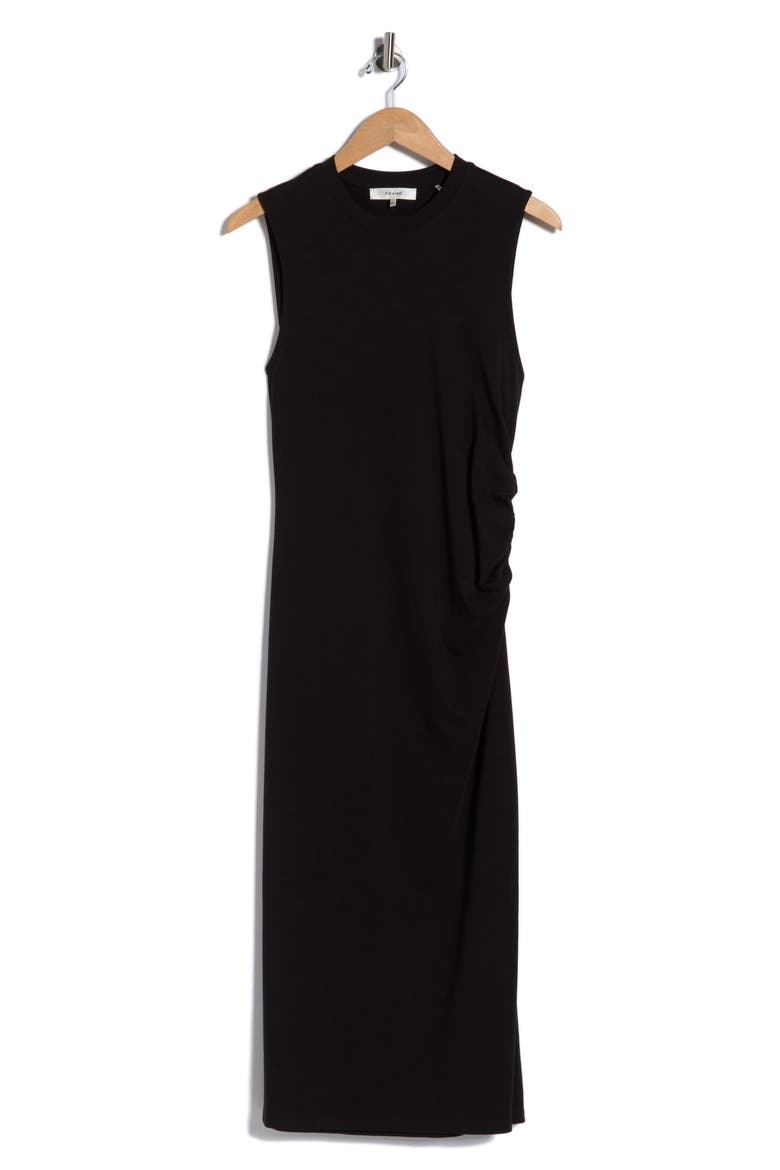 Cotton T-Shirt Dress, Alternate, color, BLACK