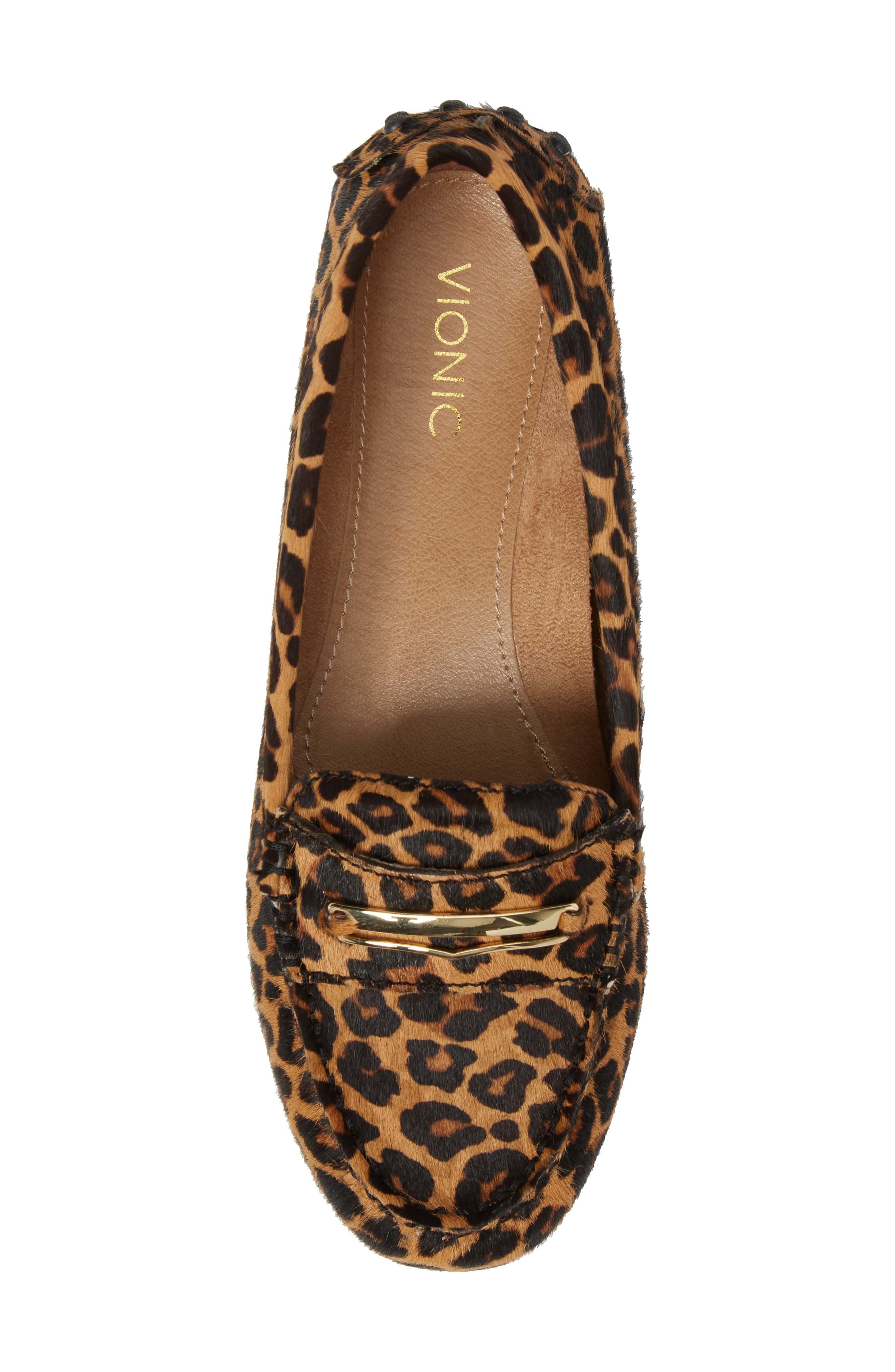 Ashby Loafer Flat, Alternate, color, TAN LEOPARD CALF HAIR