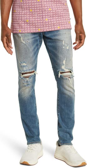 ICECREAM Cream Ripped Slim Fit Jeans | Nordstromrack