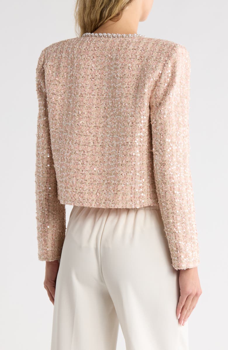Alice + Olivia Kidman Embellished Boxy Jacket, Alternate, color,