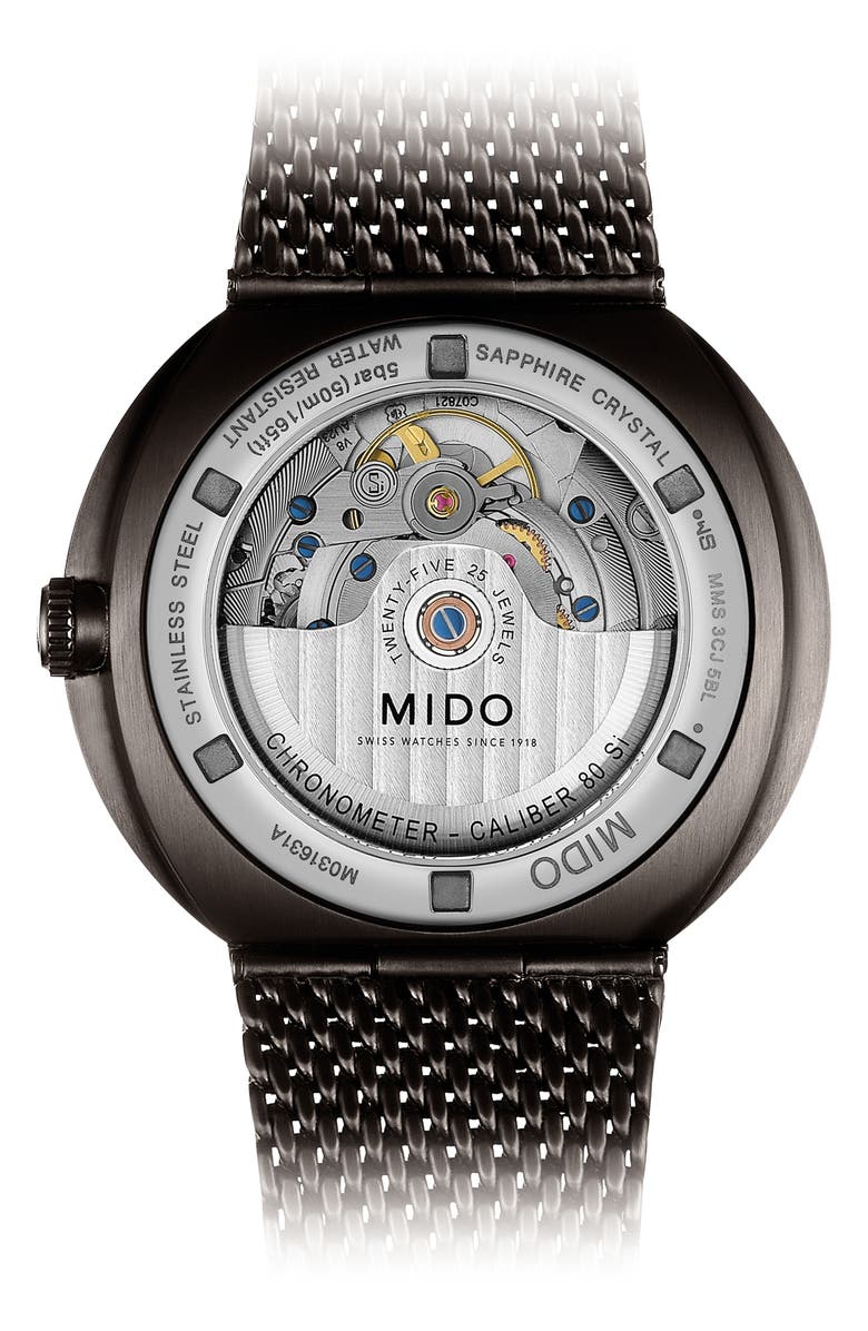 MIDO Commander II Stainless Steel Strap Watch, Alternate, color, 