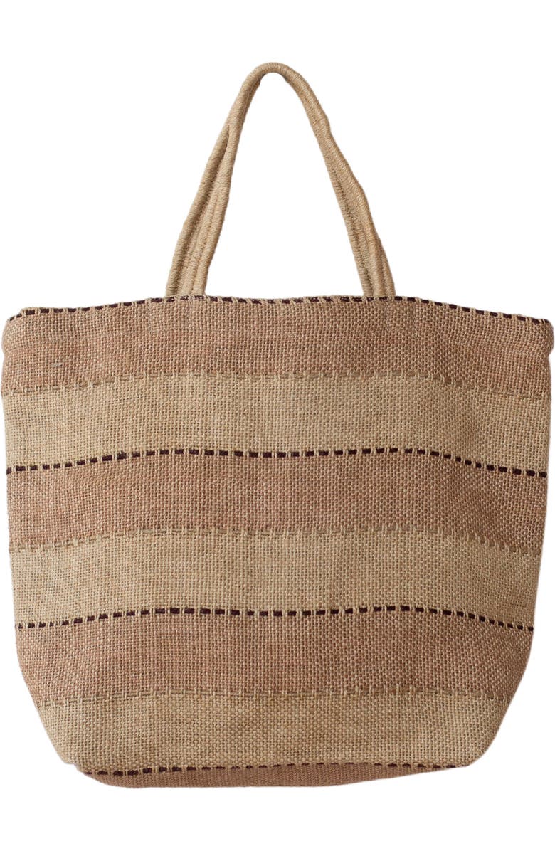 Will & Atlas Khari Market Shopper Jute Tote, Alternate, color, Spice