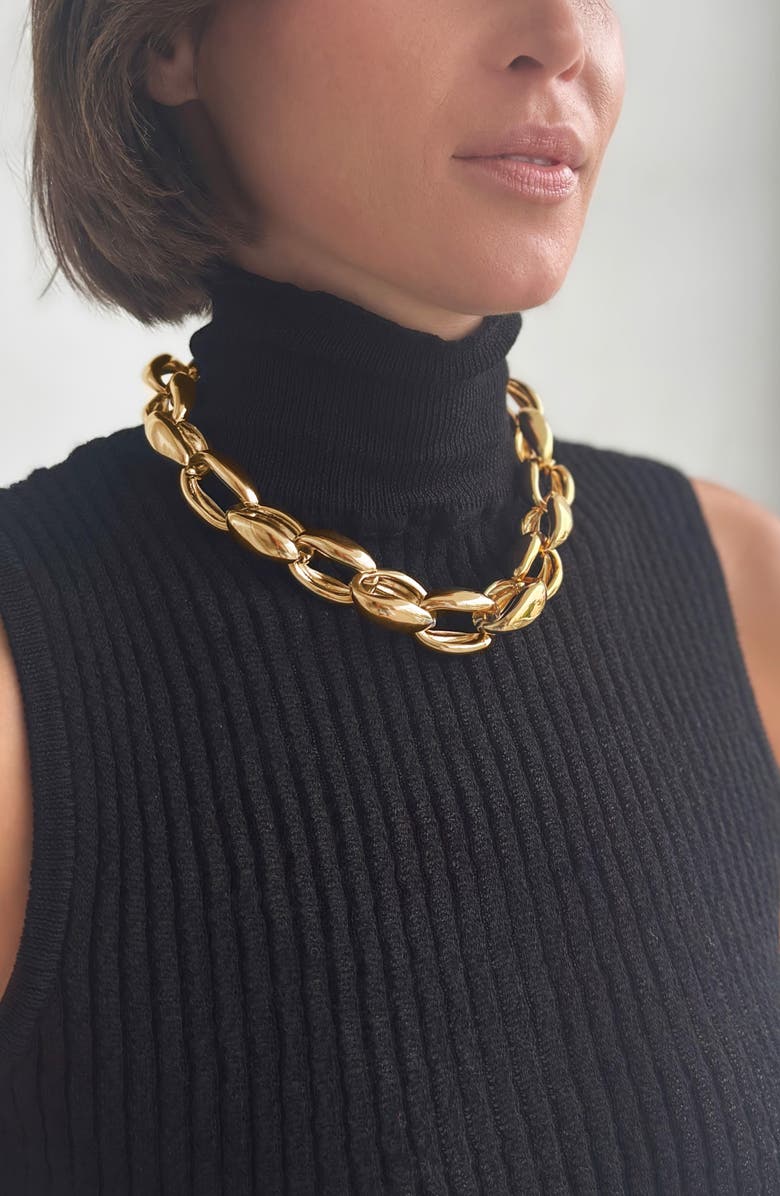 st. Moran Chunky Chain Necklace, Alternate, color, Gold