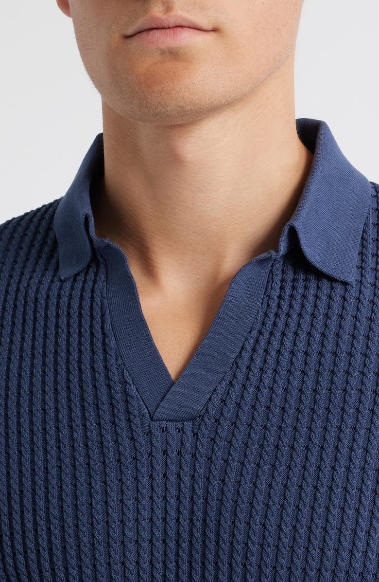 Reiss Merit Cotton Blend Polo, Alternate, color, Dark Airforce Blue