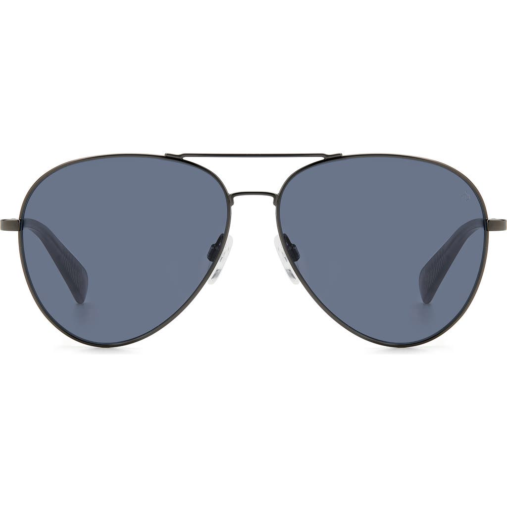 Rag & Bone 59mm Aviator Sunglasses In Dark Ruth Grey/grey