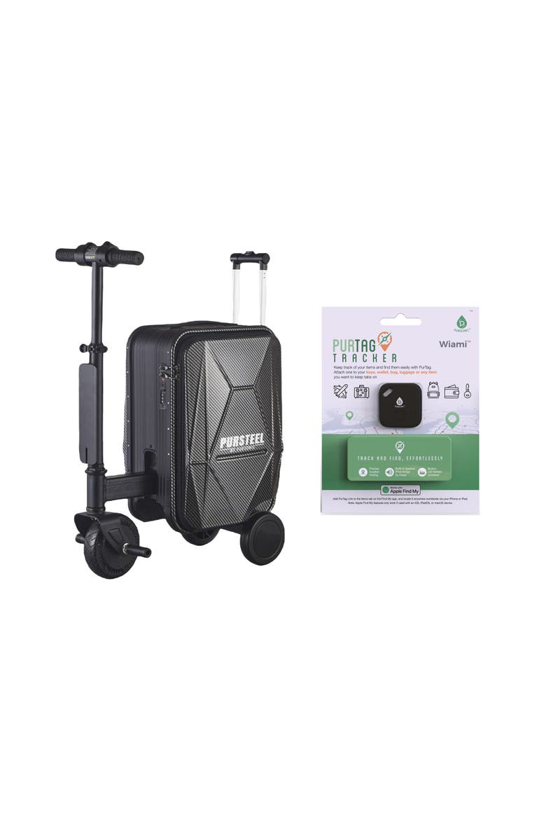 Electric Scooter Luggage with AirTag, Main, color, Black