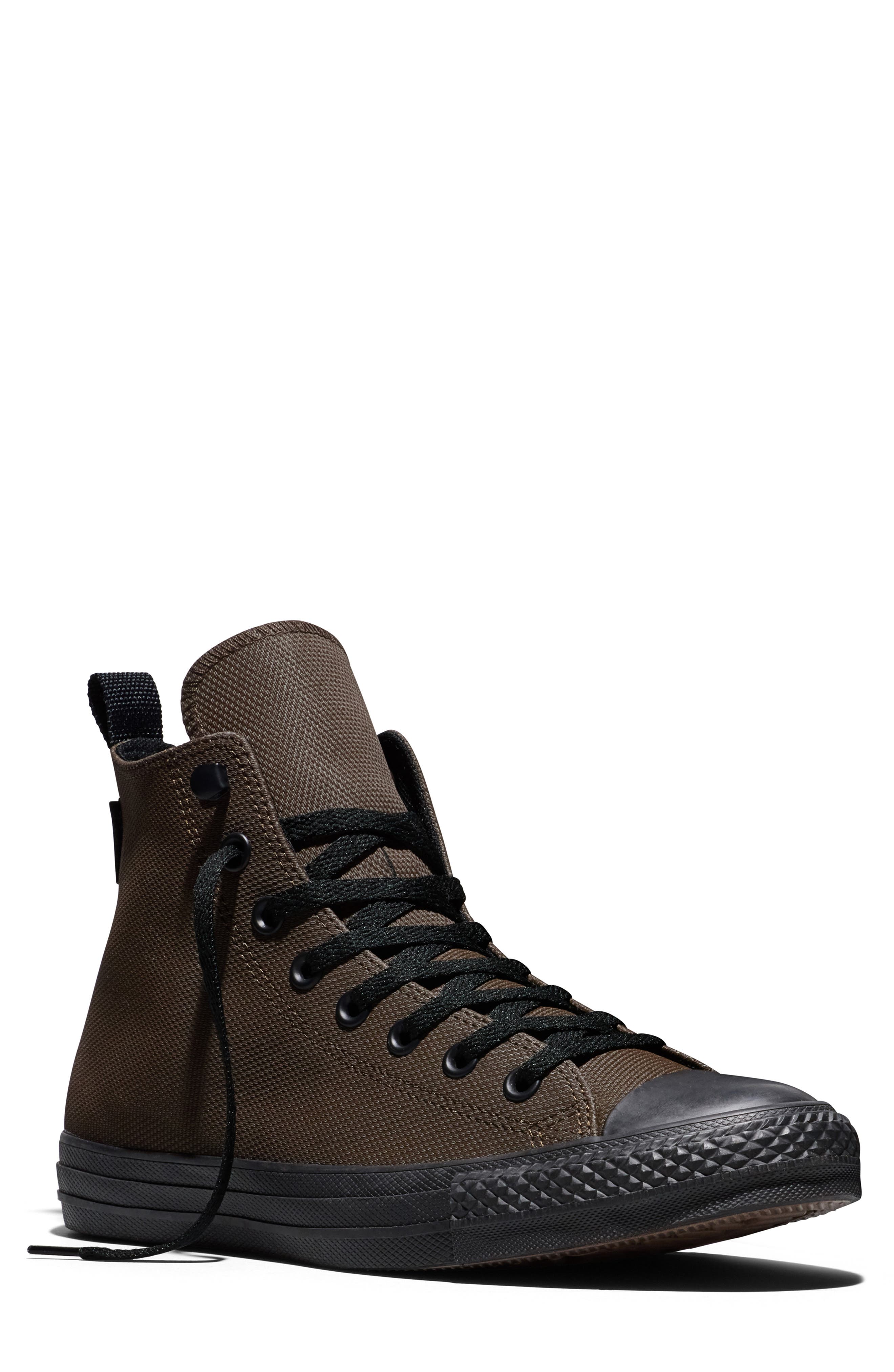 Chuck Taylor All Star TecTuff Leather High Top Sneaker, Main, color, FRESH BREW/ BLACK/ BLACK