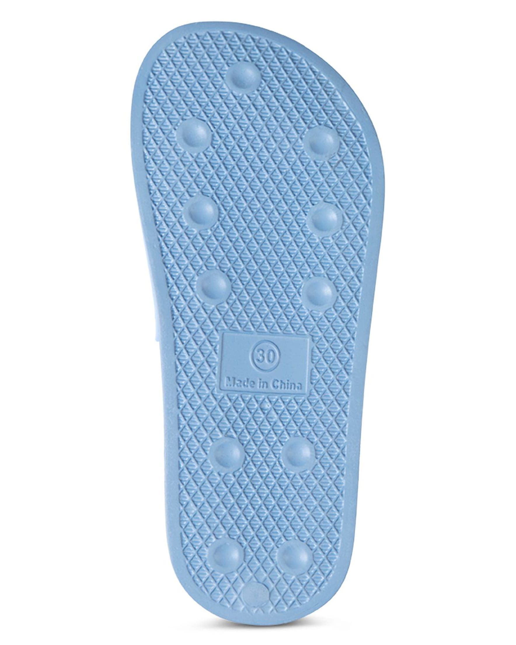 Kids'' Basketball-Themed Slip-On Slide Sandal, Alternate, color, Blue