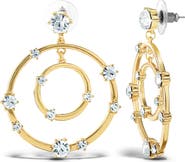 Jessica Simpson Orbital Crystal Drop Earrings