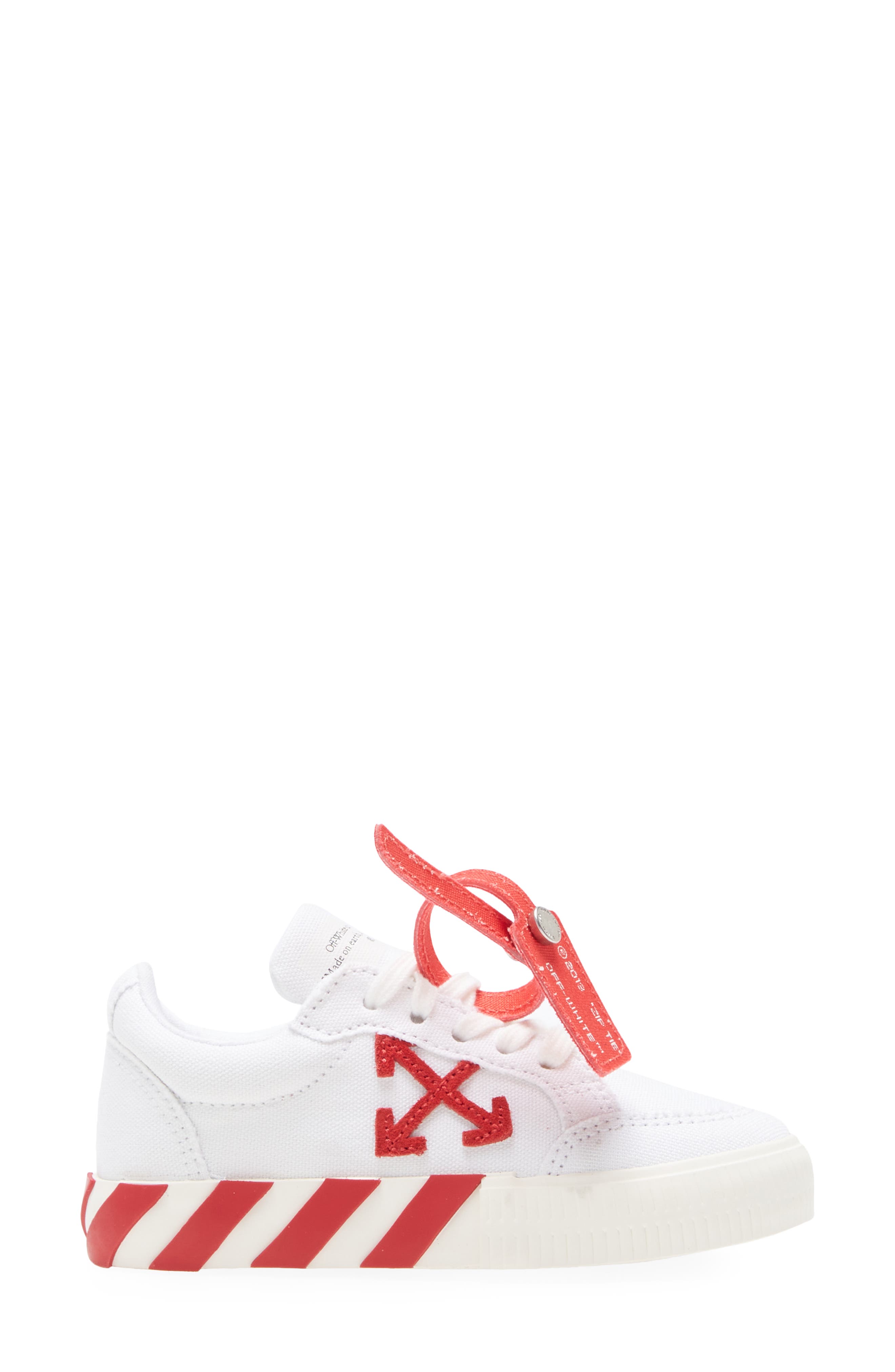 Off-White Kids' Vulcanized Low Top Sneaker, Alternate, color, 