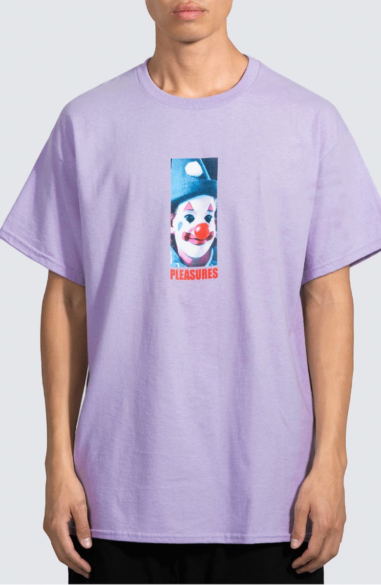 PLEASURES Clown Cotton Graphic T-Shirt, Main, color,
