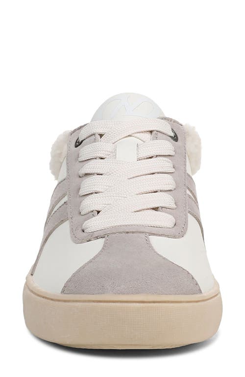 Naturalizer Medina Faux Fur Collar Sneaker In White